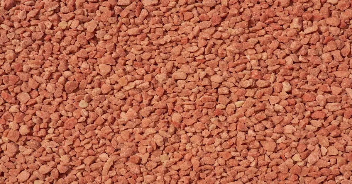 Close up of processed Muriate of Potash fertilizer.