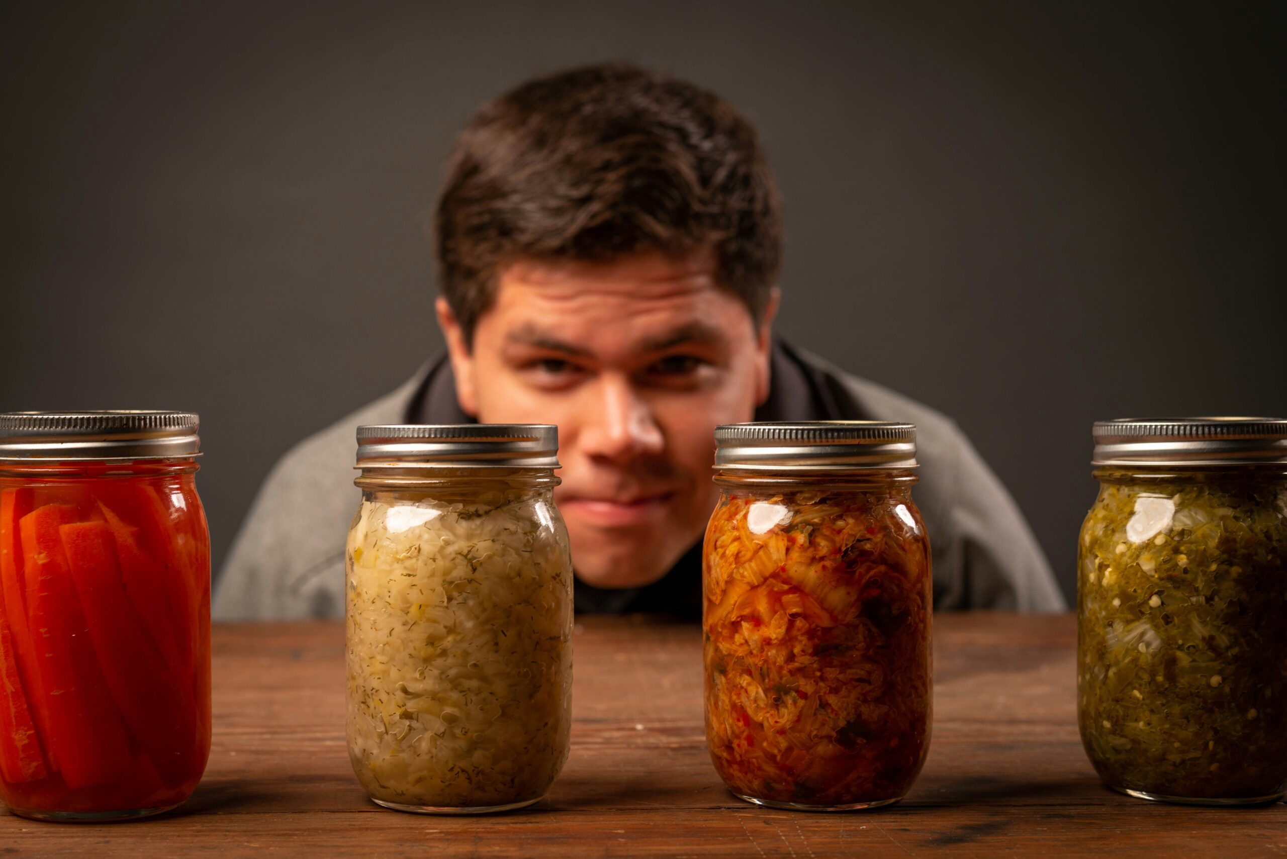 jars of hot pepper relish and pickles